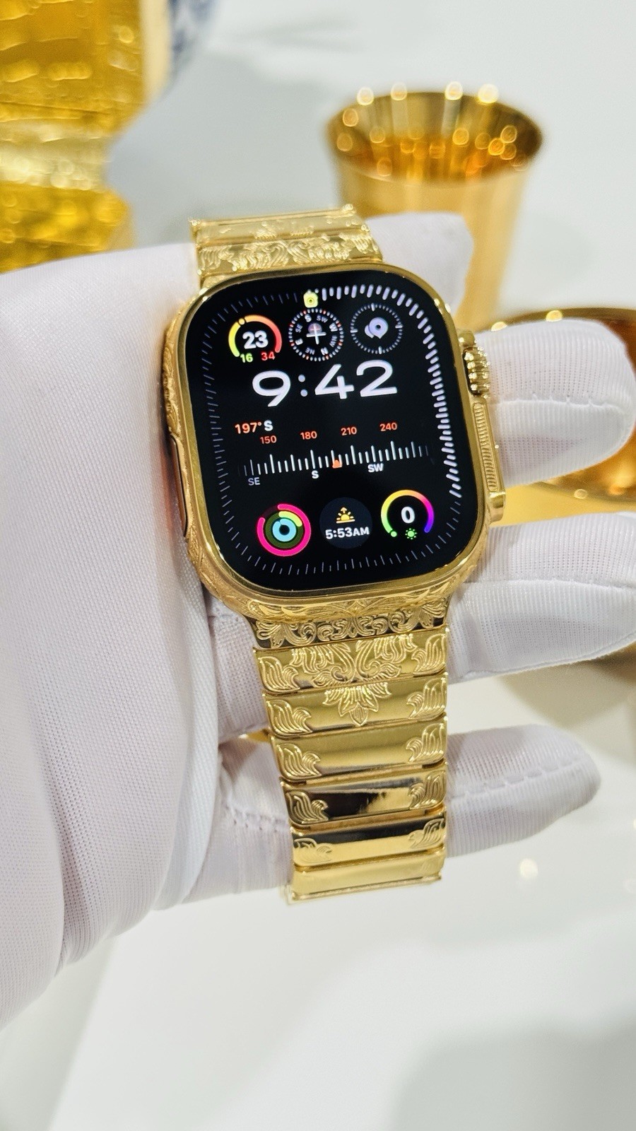 ✅ Custom 24k Gold Apple Watch Ultra 2 Engraved + Luxury Box | Authentic ✅