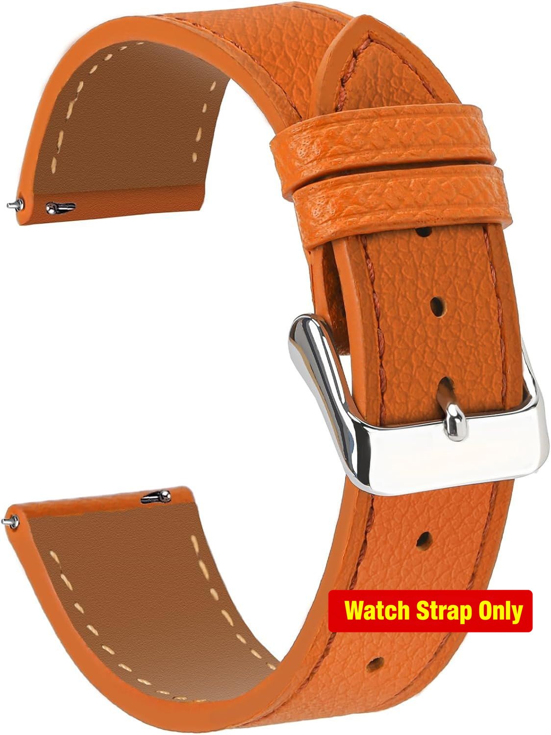Genuine Calfskin Leather Strap Compatible with 12mm 14mm 16mm 18mm 20mm 22mm