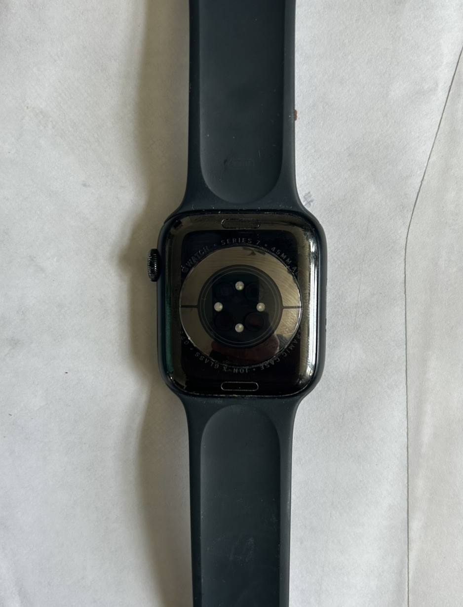 Apple Watch Series 7 Midnight Aluminum 45mm Midnight Aluminum Mid Sport Band CE