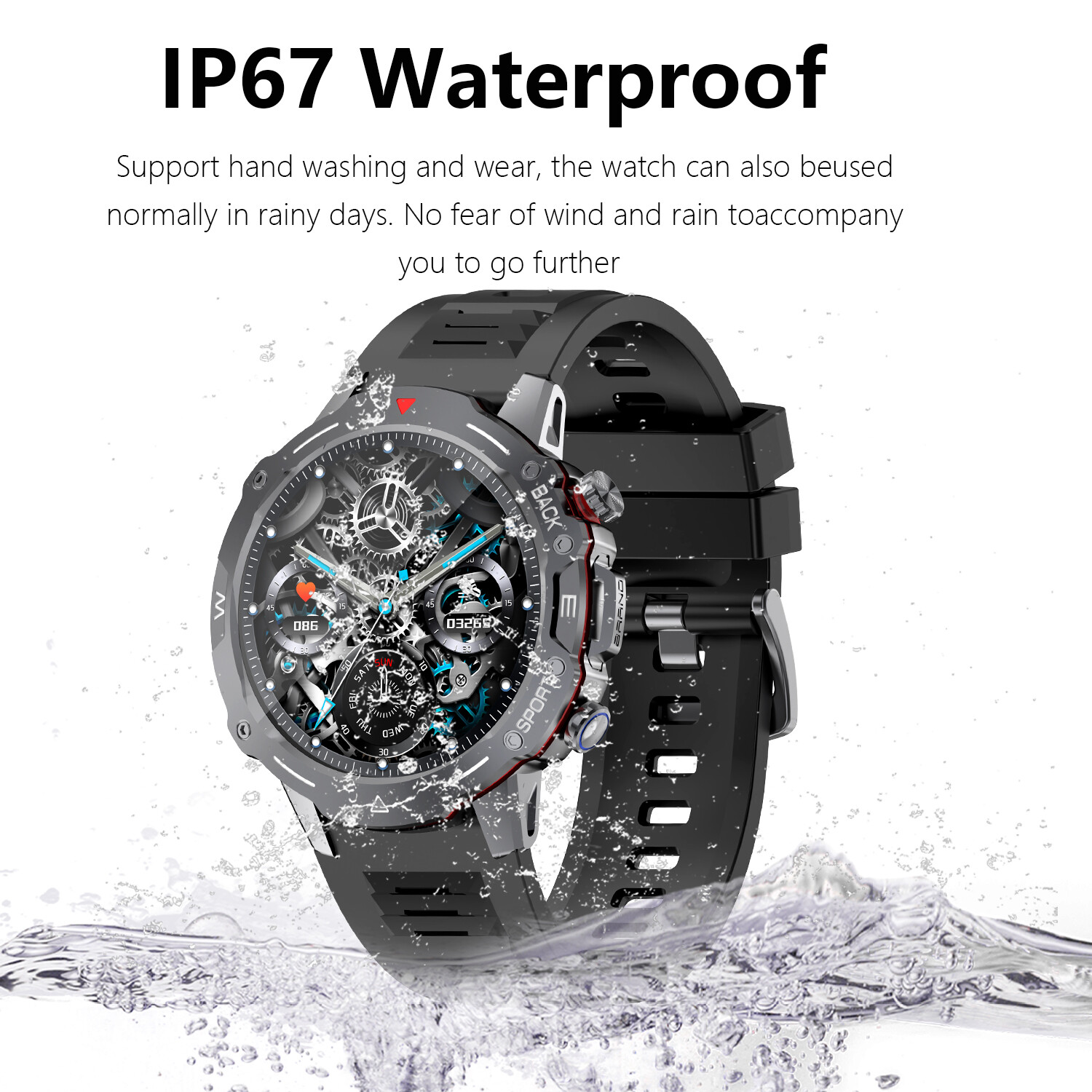 Smart Watch 1.39inch Screen Bluetooth Call Health Monitor Men Women Smartwatch