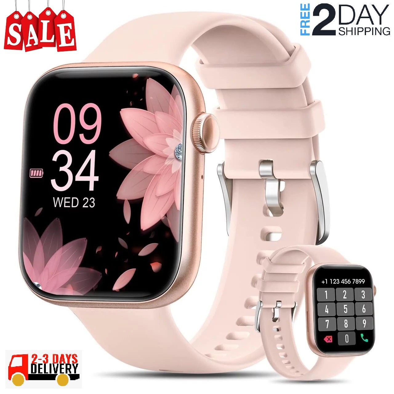 Women’s Smart Watch Bluetooth SmartWatch For Apple iPhone iOS and Android