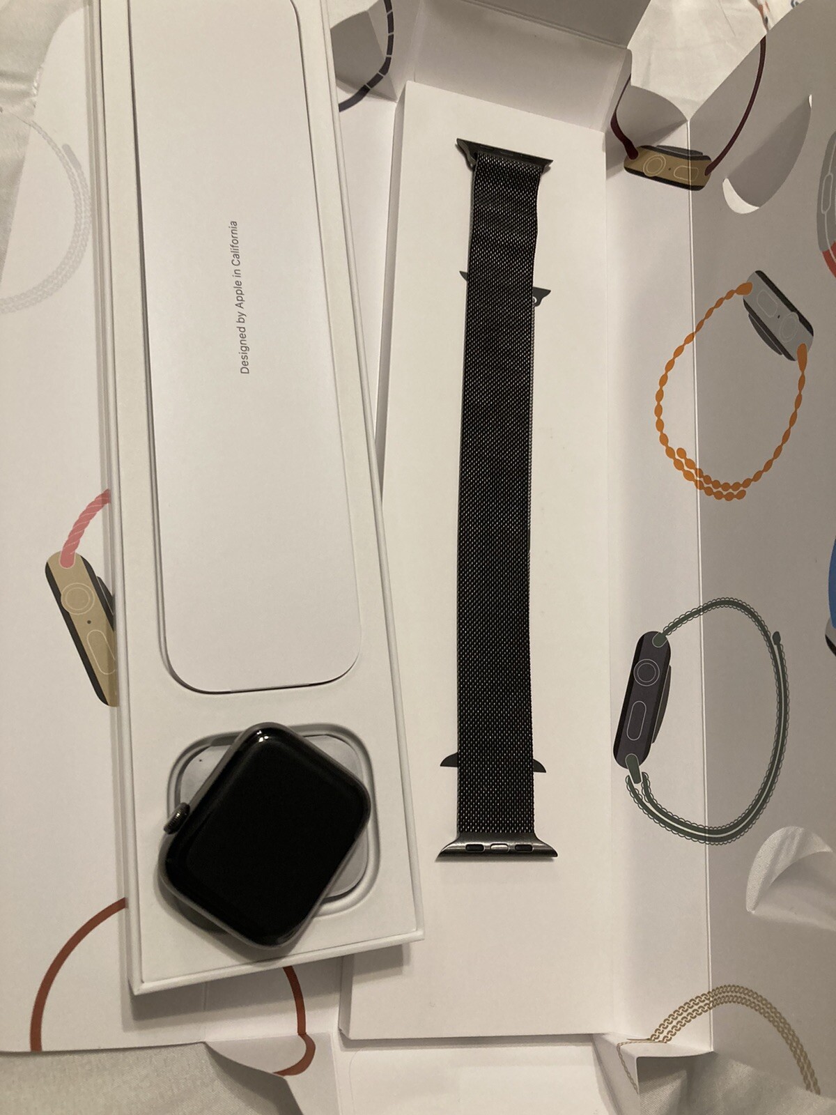 Apple Watch Series 6 44mm Case with Milanese Loop – Graphite Stainless Steel,…