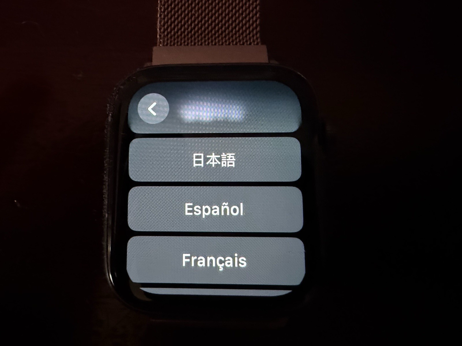 Apple Watch series 6 44mm Aluminum Pink Metal Mesh Band