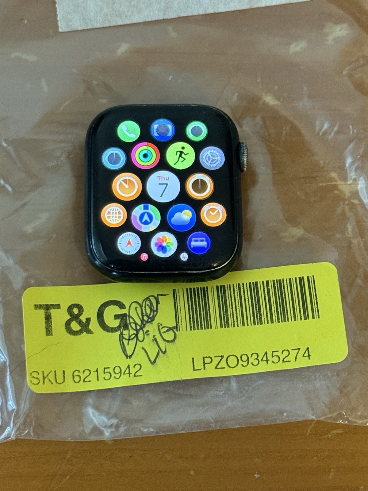 Apple Watch Nike Series 7 45mm Midnight Aluminum Case Face Only