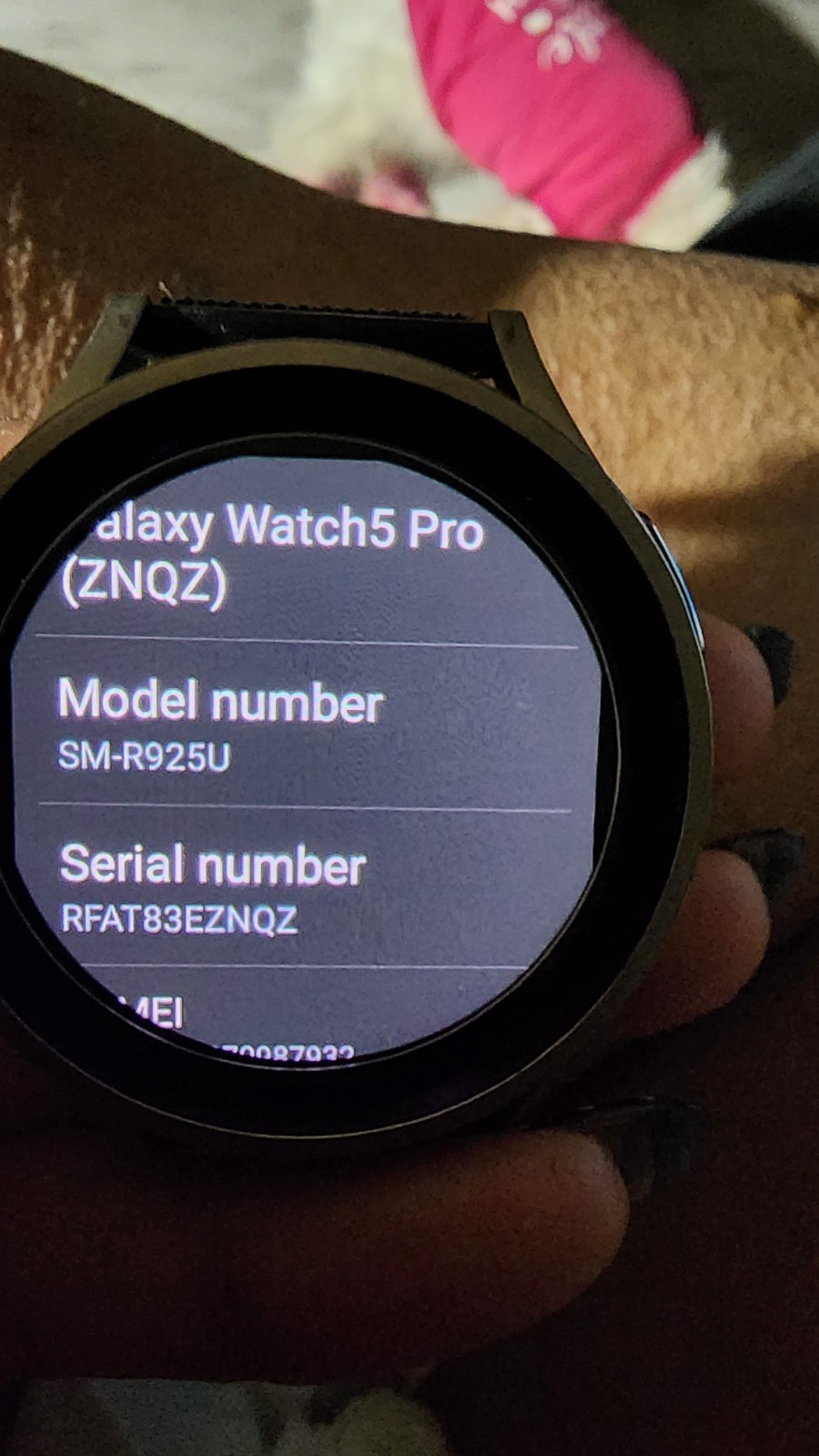 Samsung Galaxy Watch5 Pro LTE SM-R925U Smartwatch Black w/ Metal Mesh Band