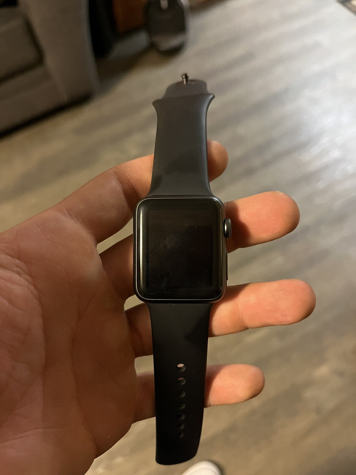 Apple Watch Series 1 38mm Space Gray Aluminum Case Black Sport Band (MP022LL/A)