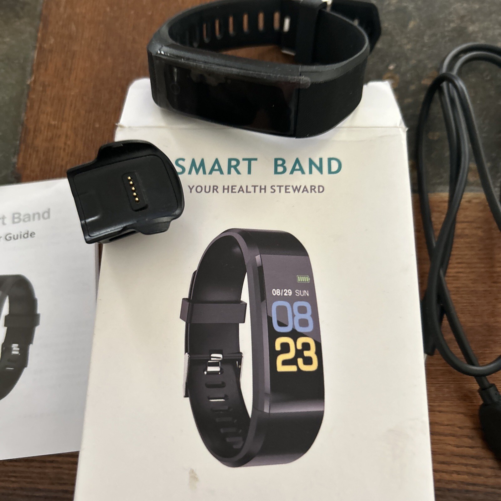 Smart Band Your Health Steward Waterproof Fitness Watch Black (OPEN BOX)