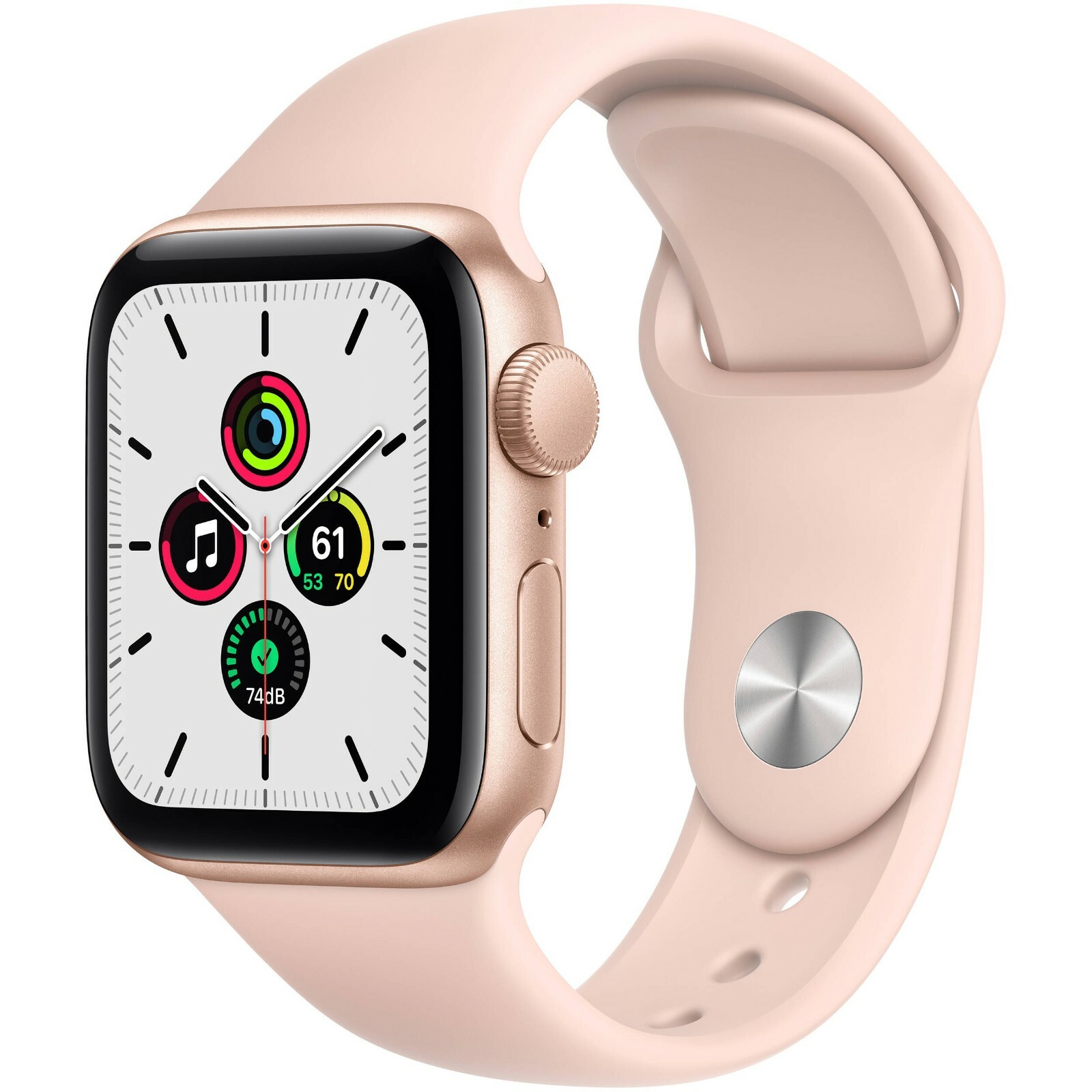 Apple Watch SE GPS Wi-Fi 40mm Pink Sand Sport band Gold-Aluminum Case