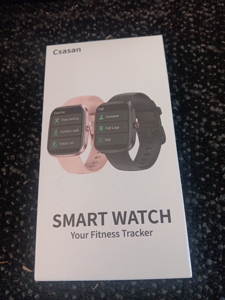 SMART WATCH YOUR FITNESS TRACKER MODEL T60 ANDROID 5.0+ / iOS9.0+ BLACK NIB
