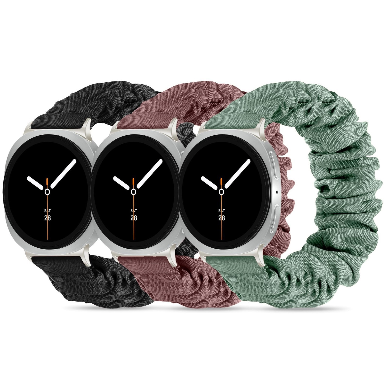 3 Pack Scrunchie Fabric Strap for Samsung Galaxy Watch 8 40mm