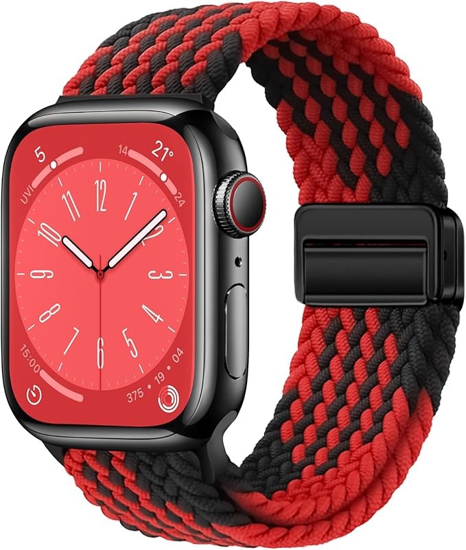 Sport Loop Compatible with Apple Watch Band 40mm 44mm Men Women Magnetic Stretch