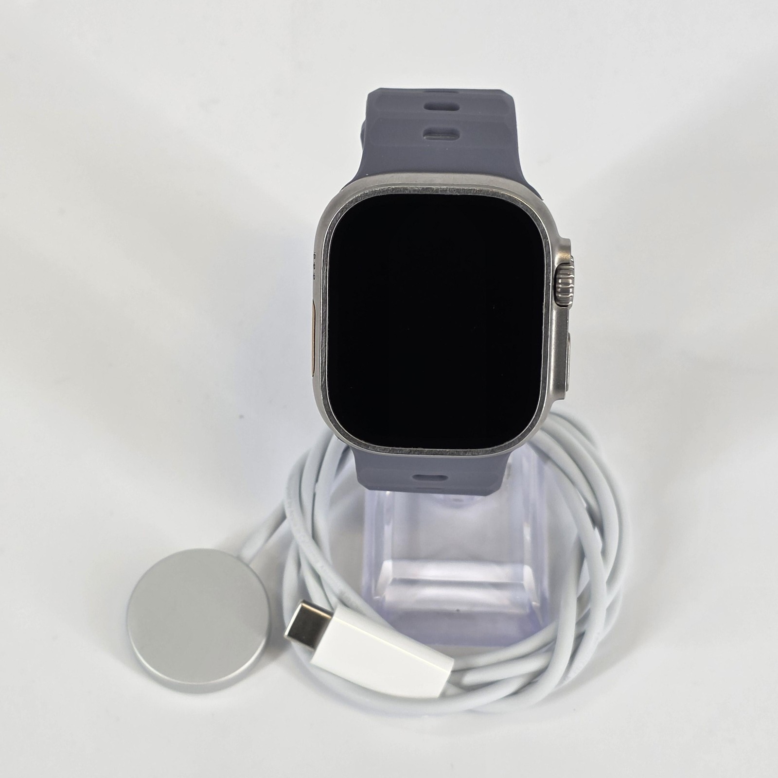Apple Watch (Ultra) 49mm Titanium (LTE) w/ Non-OEM Ocean Band – Good Condition