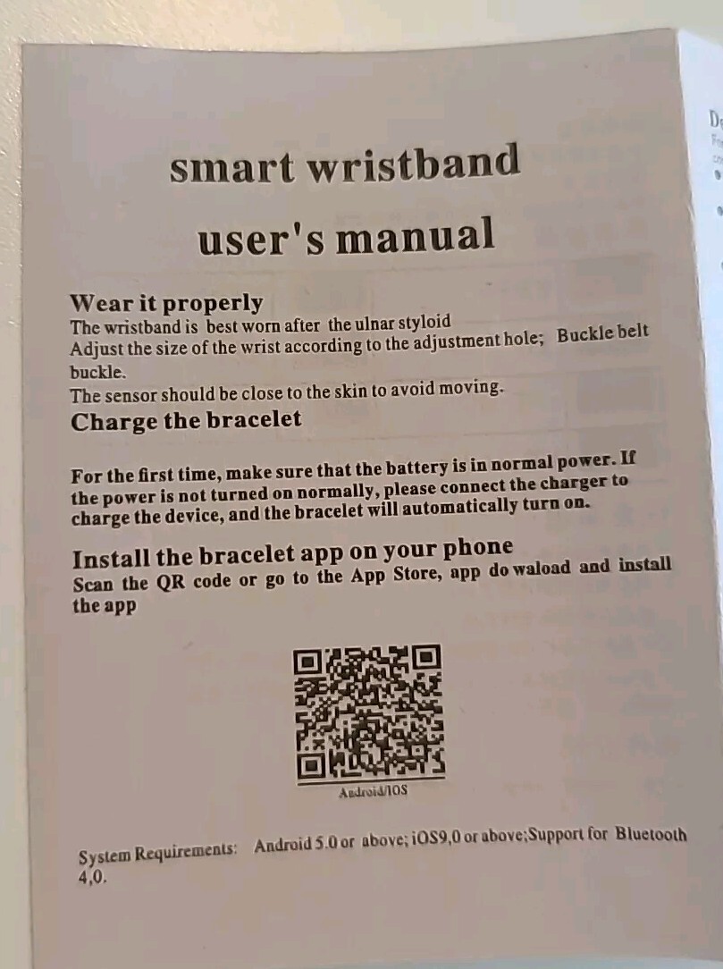 Smart Band 8 Smart Bracelet Blood Oxygen Fitness Tracker Bluetooth New in Box
