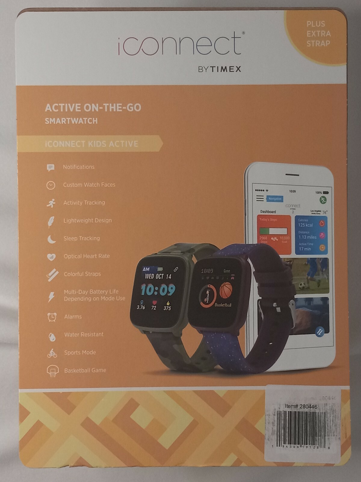 iConnect By TIMEX Kids Active Smartwatch Pedometer Fitness Tracker NEW. 