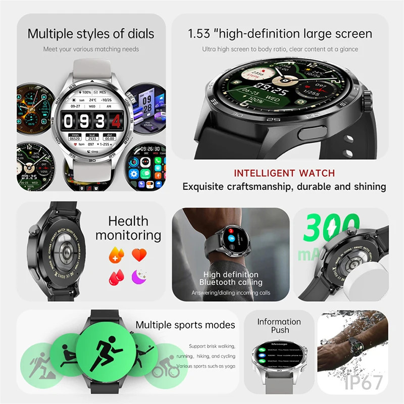 ChiBear Smart Watch 5 Pro GPS NFC Bluetooth Call AMOLED IP67 Men