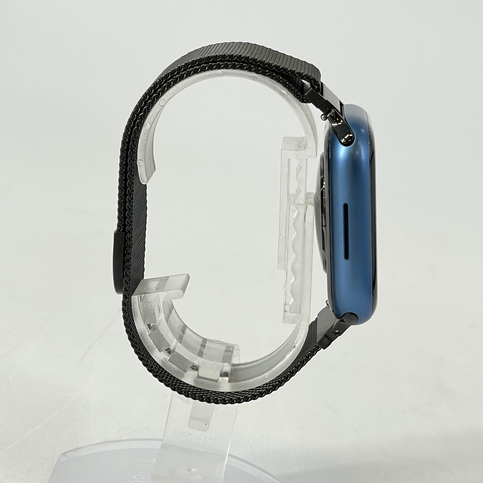 Apple Watch (Series 7) 45mm Blue Aluminum (LTE) w/ Milanese Loop- Good Condition