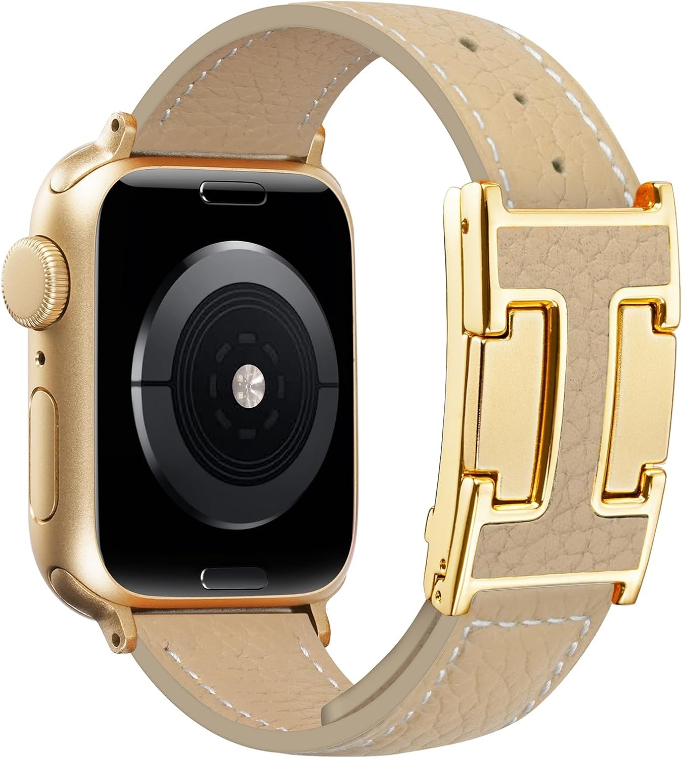 Leather Strap Compatible with Apple Watch Series 11/10 38mm 40mm 41mm