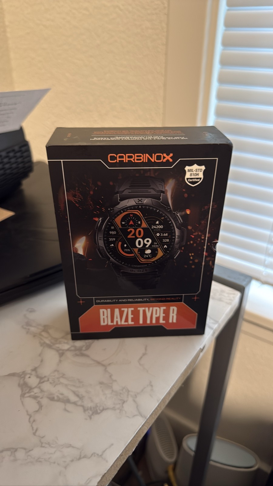 CARBINOX Blaze Type R Smart Watch Tactical GPS Black