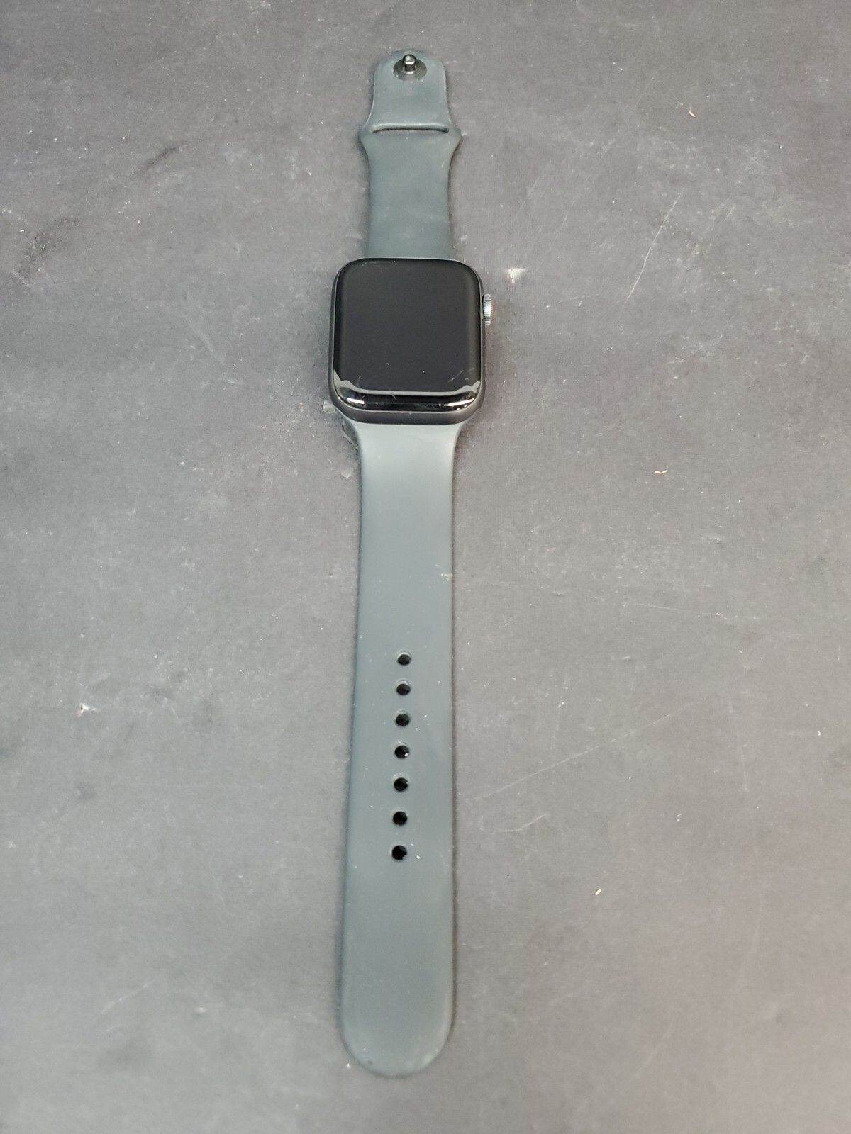 Apple Watch Series 6 44mm Space Gray Aluminum Case Black Sport Band LTE AS IS
