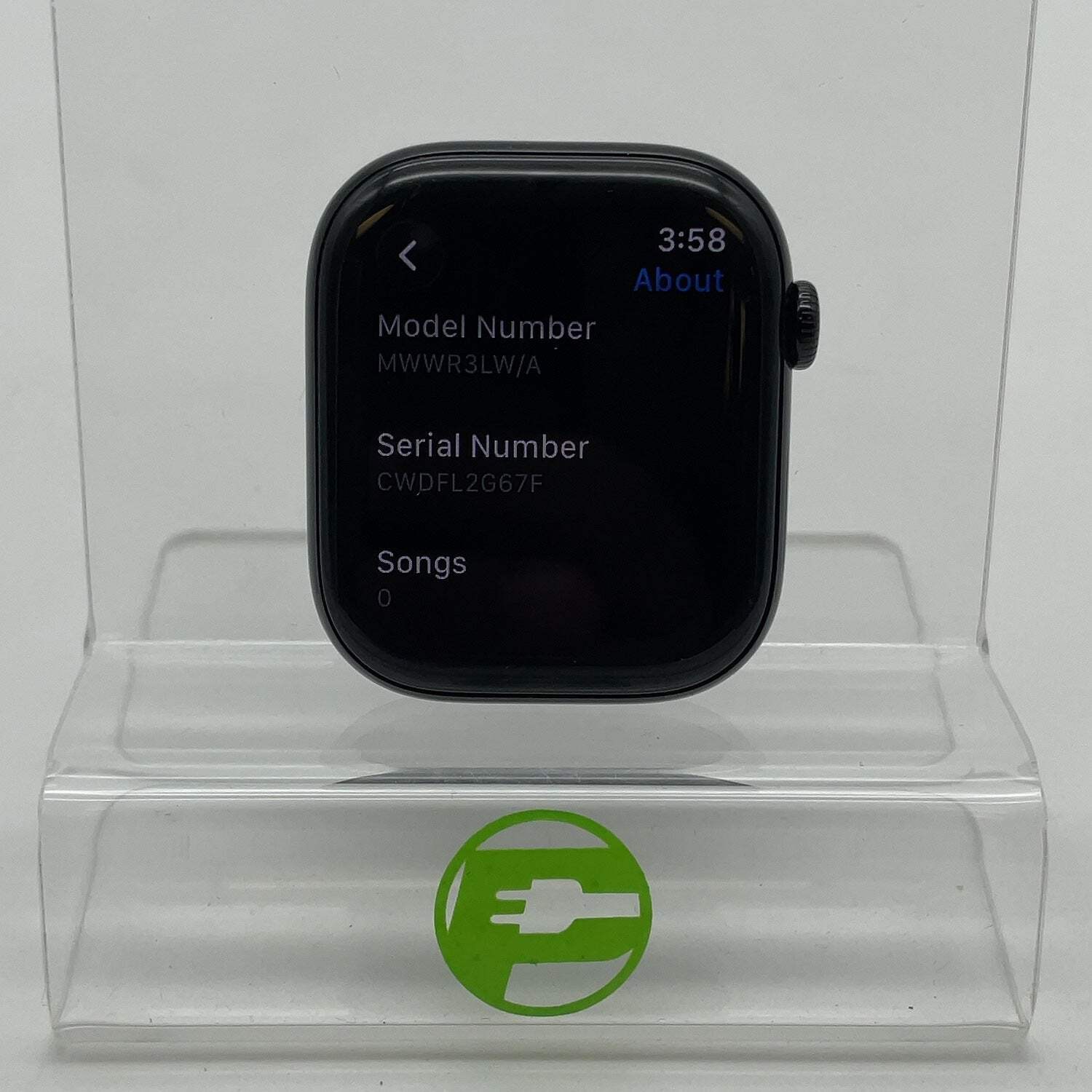 GPS Only Apple Watch Series 10 46MM Black Aluminum MWWR3LW/A Face Only