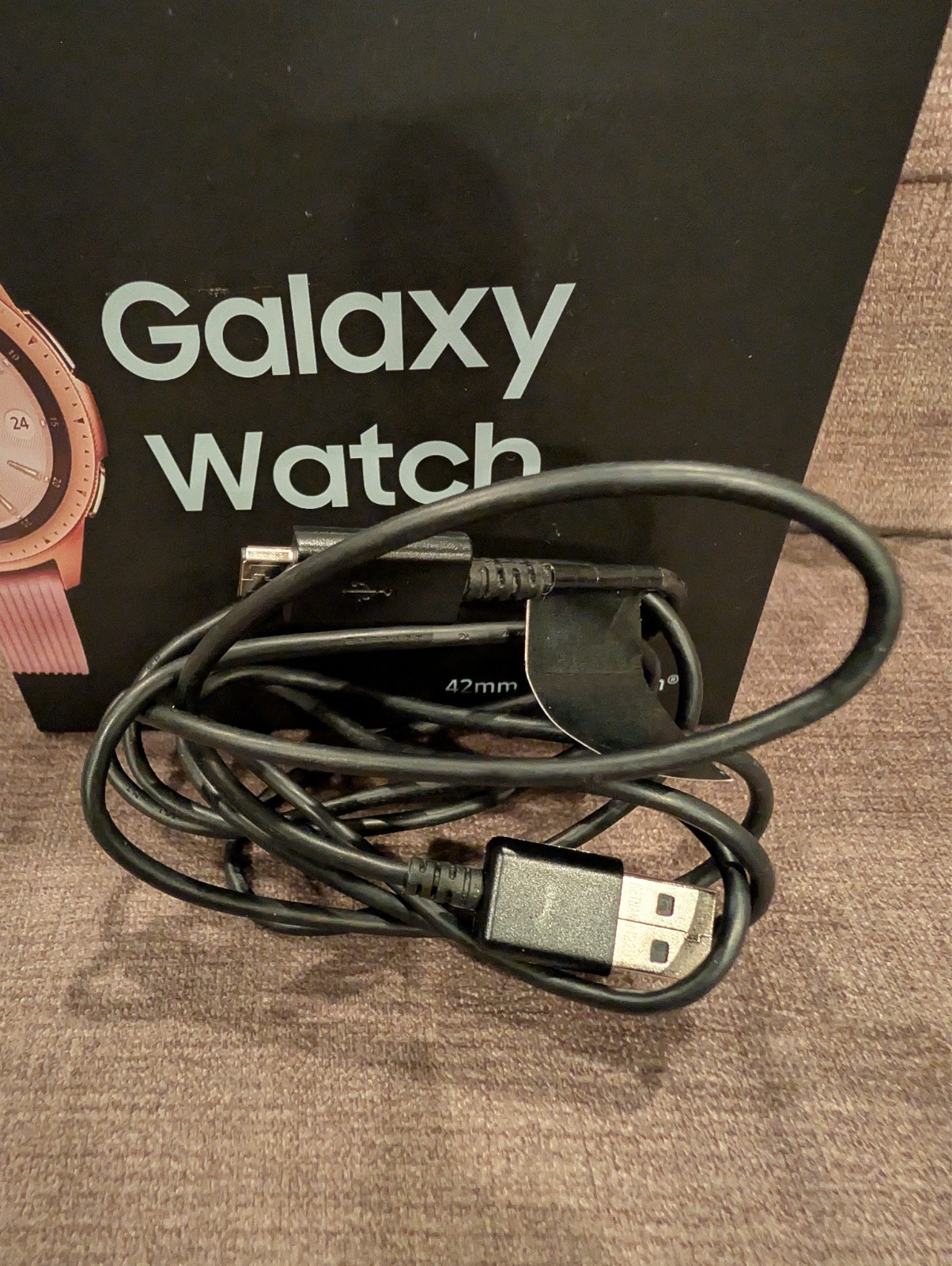 Samsung Galaxy SM-R810 Smartwatch 42mm Stainless Steel – Rose Gold + Extras!