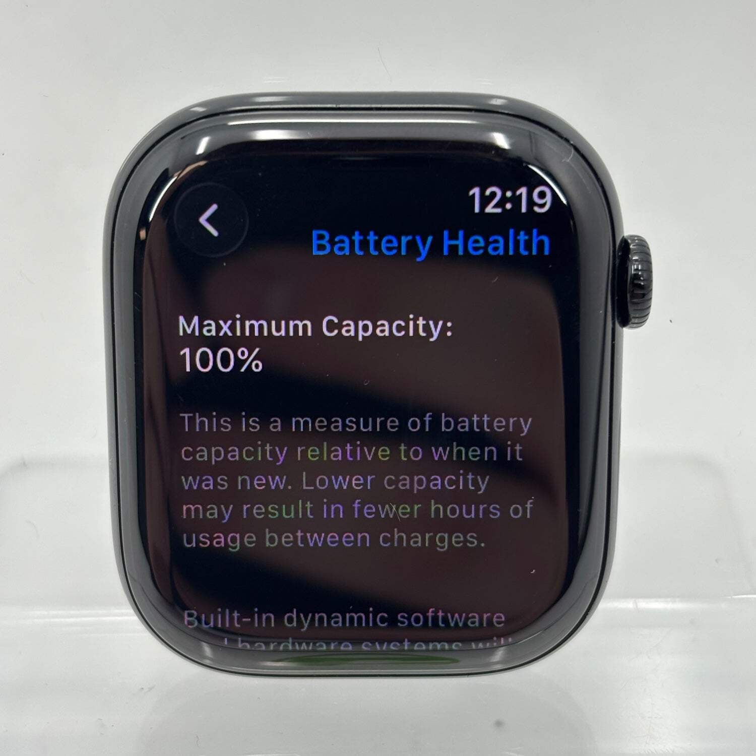 GPS Only Apple Watch Series 11 46MM Jet Black Aluminum MEUX4LW/A Face Only