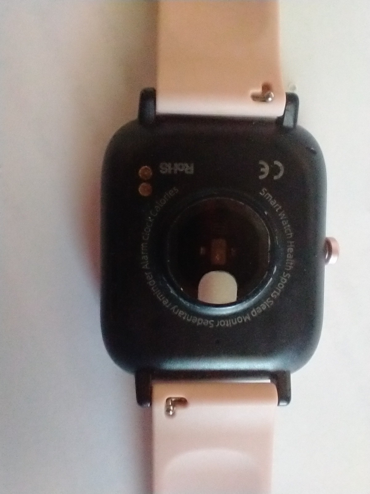 ROHS SmartWatch Sleep Health Monitor W/Pink Leather Band (Untested) + FREE Gift