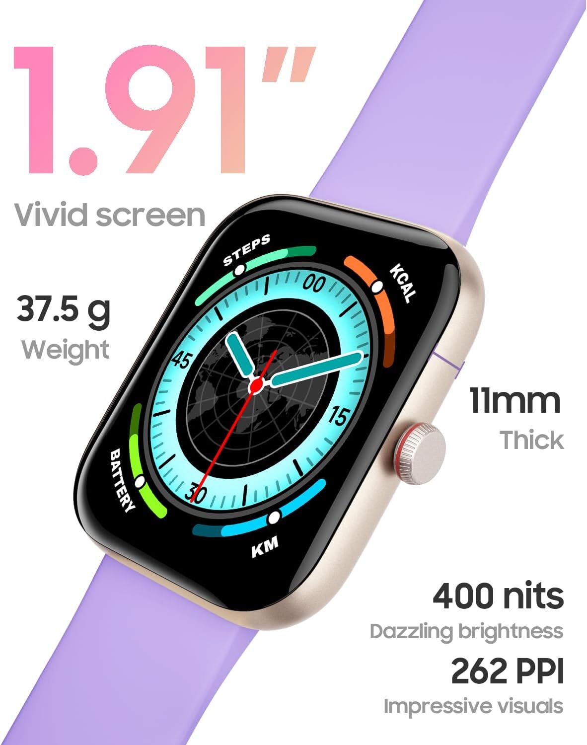 Smart Watch Men Women Fitness Tracker Heart Rate Watches for Android iOS iPhone
