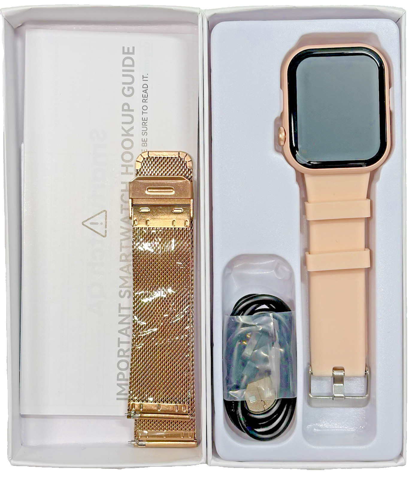 Bluetooth Smartwatch W/ Extra Band Fitness Tracker Call Function Sleep Monitor