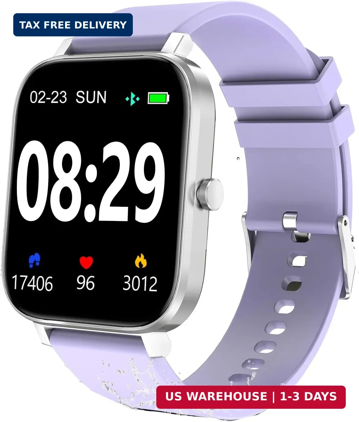 Smart Fitness Tracker Watch with Heart Rate Monitor, Activity Tracker w