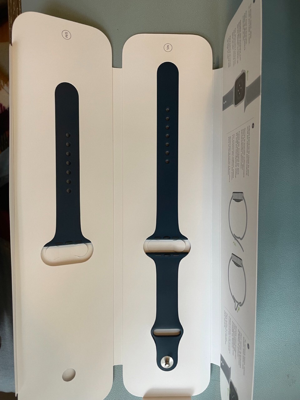 Apple Watch Series 7 GPS 45mm Blue Aluminum Case Abyss Blue Sport Band -…