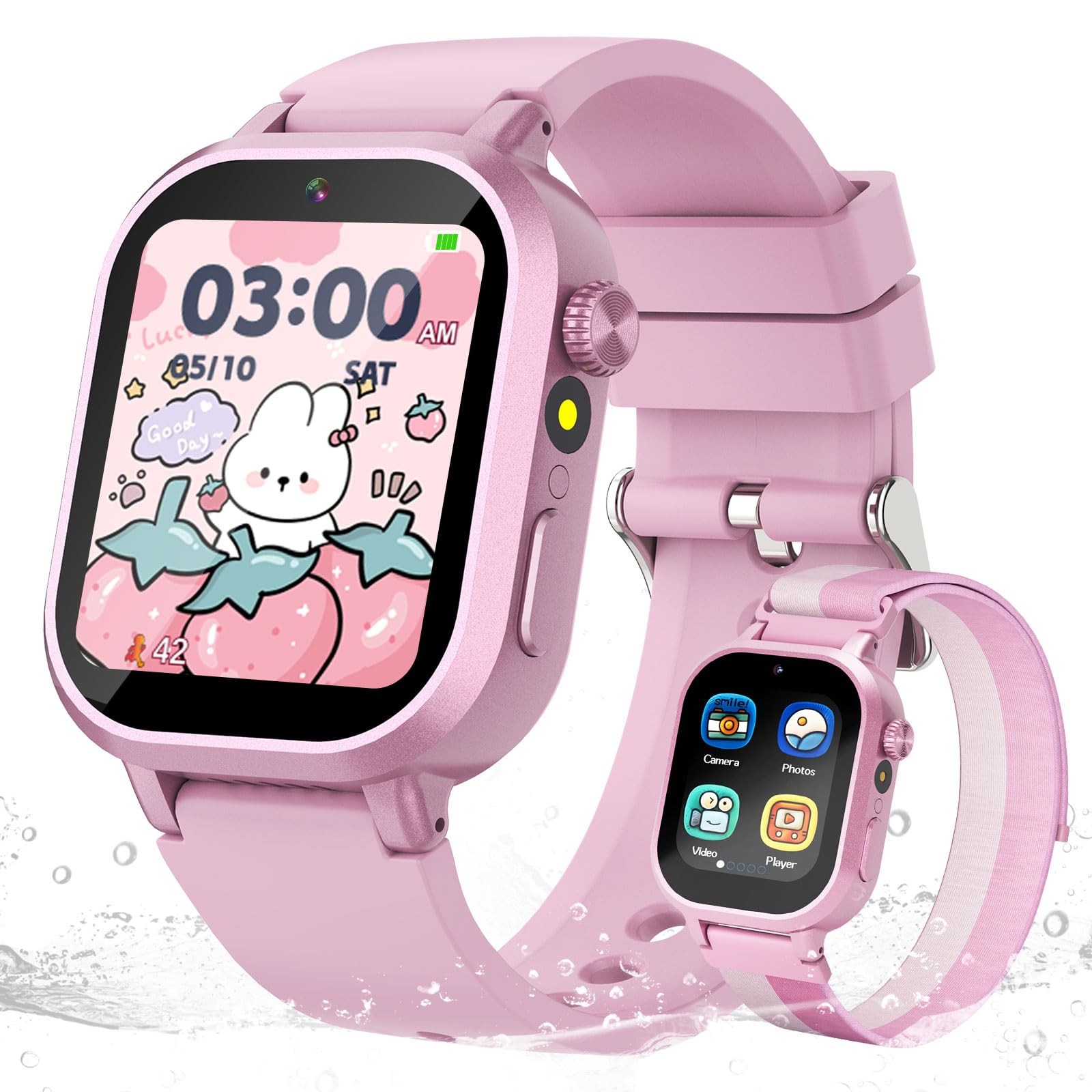 Waterproof Girls Gift Age 3-12 with 39 Game HD Touch Screen Music Player Vide…
