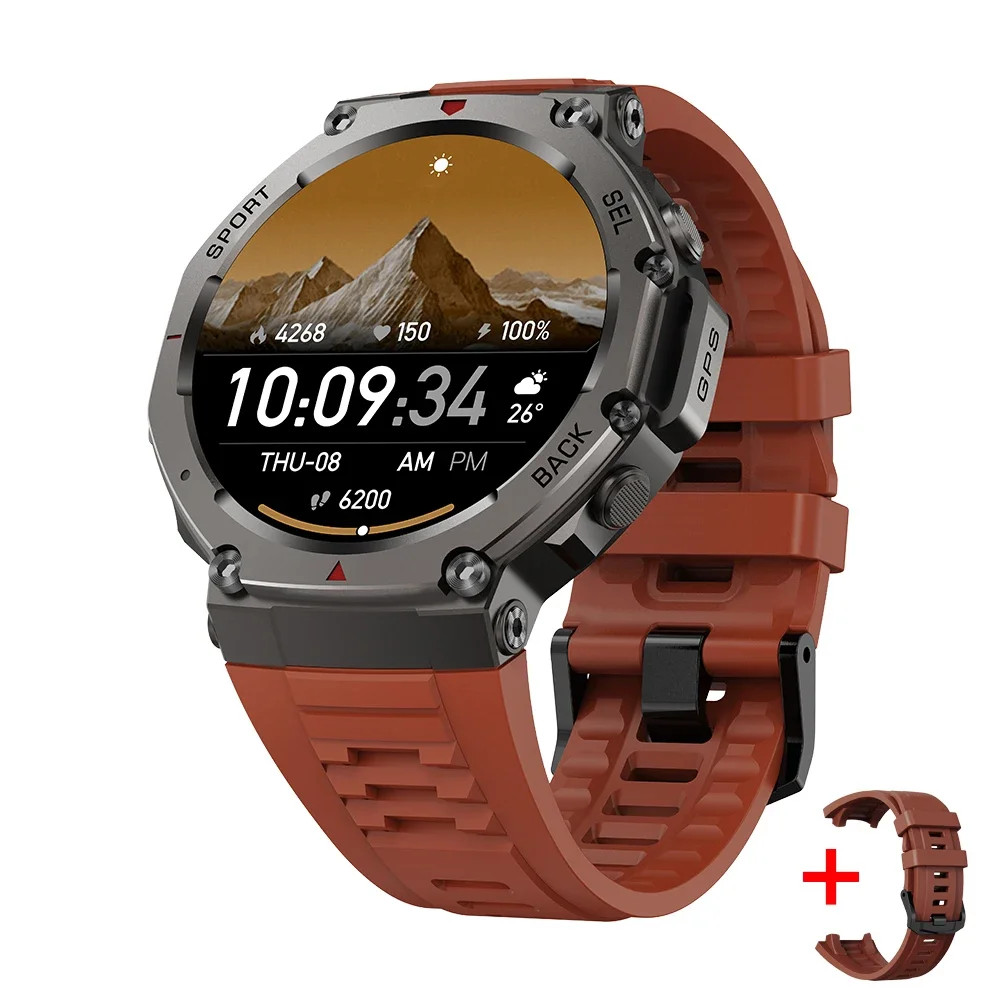 Military GPS Smart Watch 1.43″ AMOLED Waterproof Outdoor Fitness Men