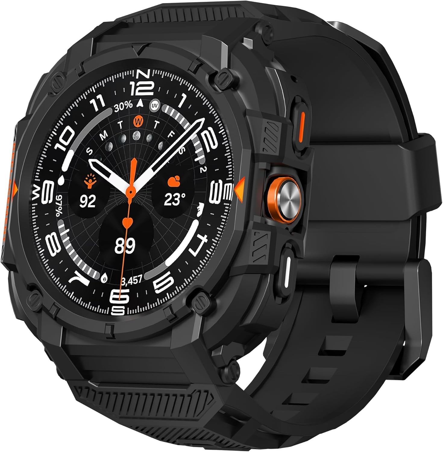 Samsung Galaxy Watch 7/8 Ultra 47mm Rugged+ Matte TPE Bumper Case