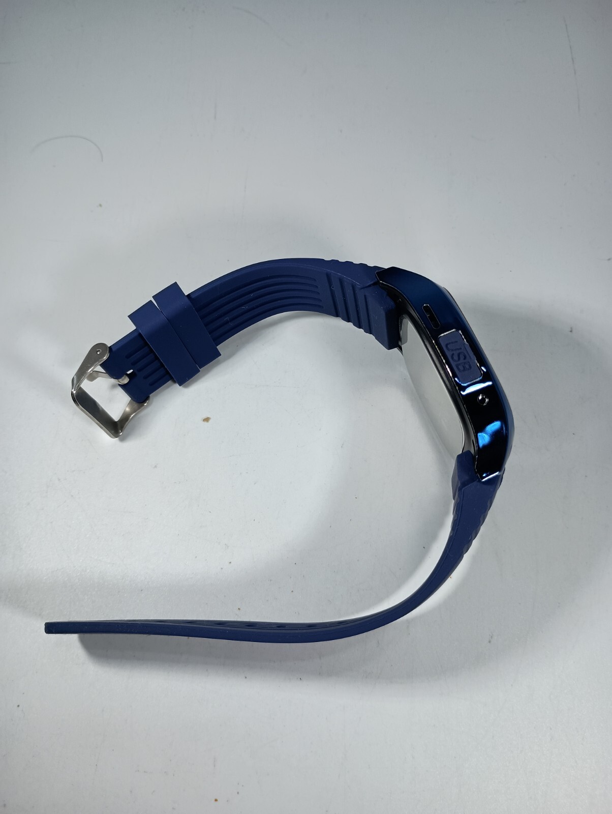 APK Bluetooth Smart Watch LED Display Music Player Pedometer Android iOS Blue