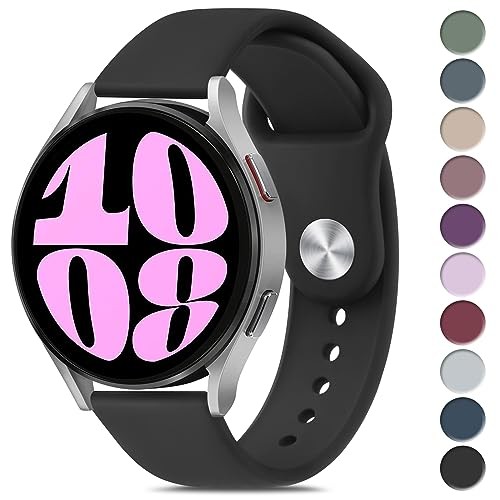 Soft Silicone Sport Strap/Band Compatible with Samsung Galaxy Watch 6 40mm Men