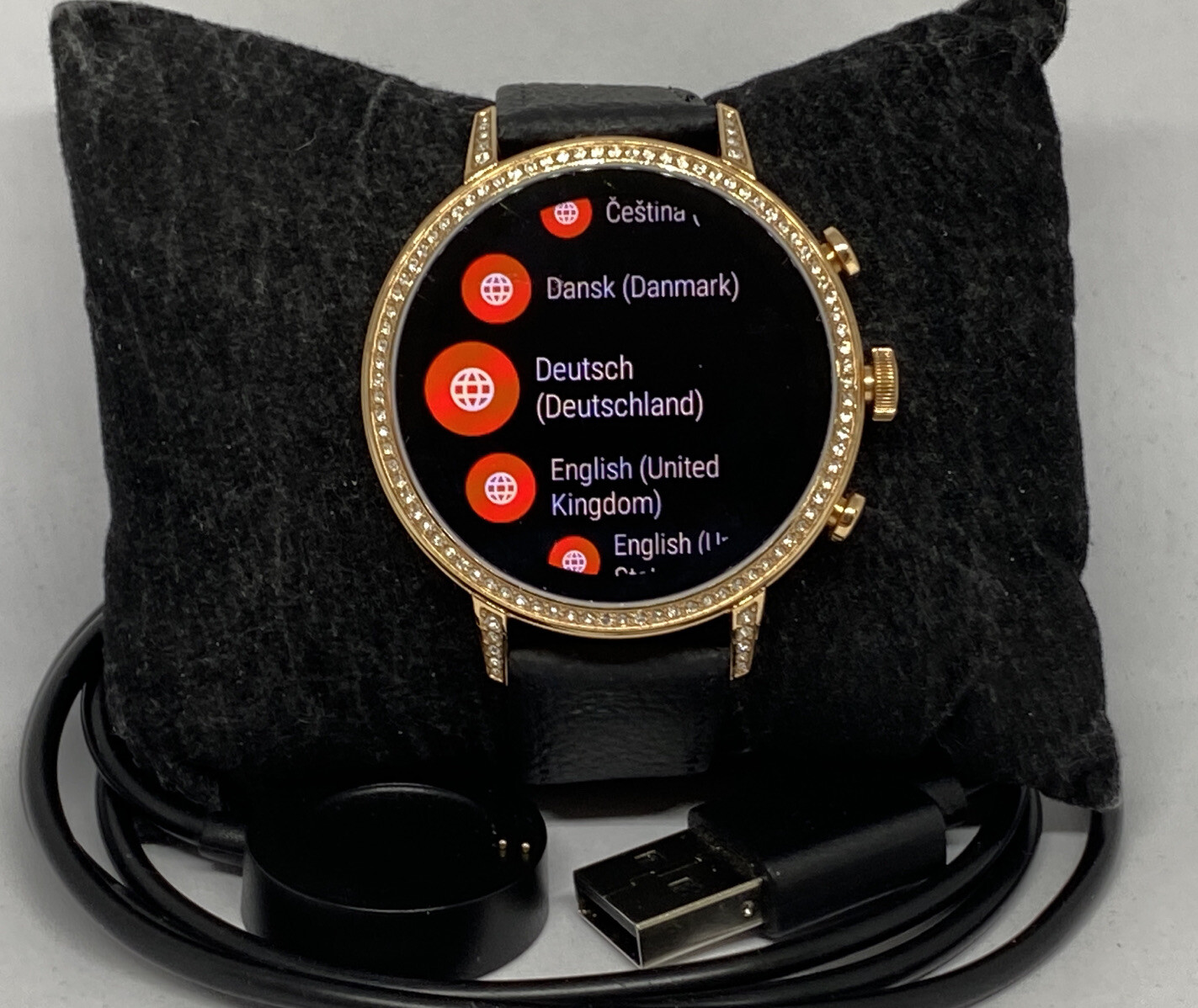 Fossil Gen 4 Authentic Digital Dial Smart Watch Custom Band FTW6015 LT295