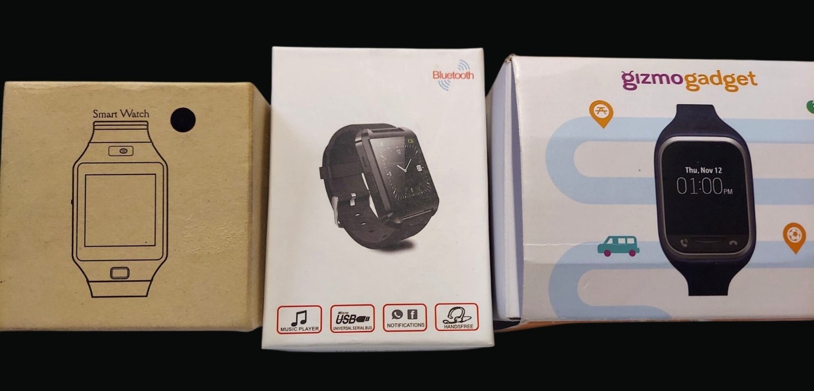 Smart Watch Bundle With Bluetooth