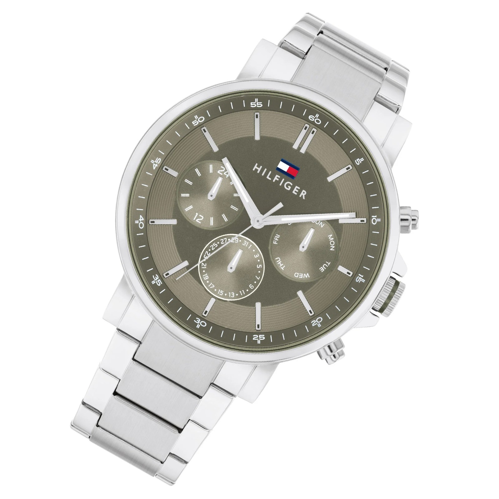 Tommy Hilfiger TYSON Men’s Watch 1710587 Green Dial Silver Stainless Steel