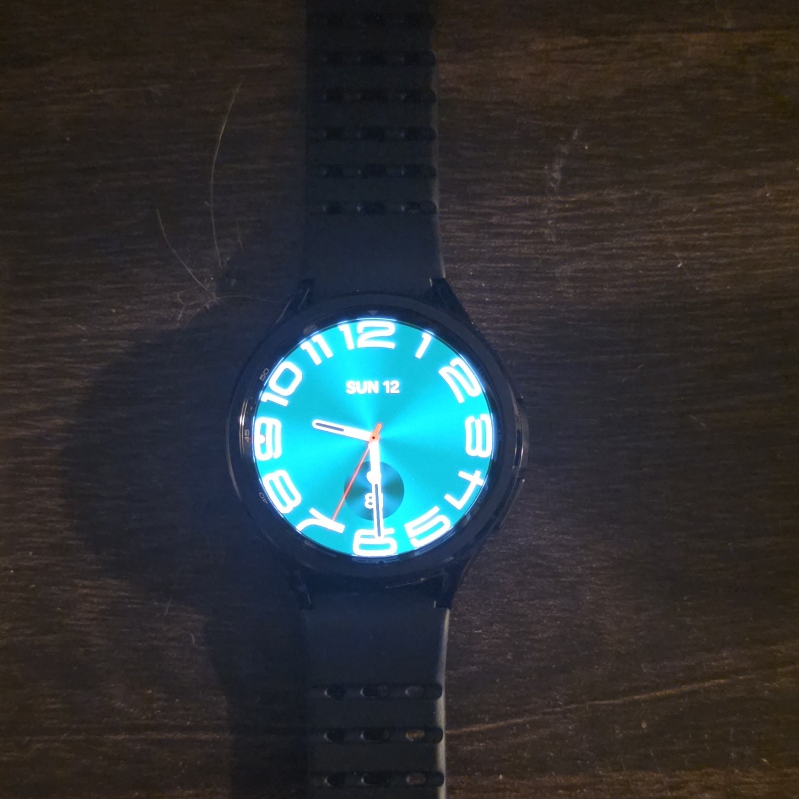 Samsung SM-R960 47mm Black Smart Watch Sapphire Crystal GPS Silicone Band