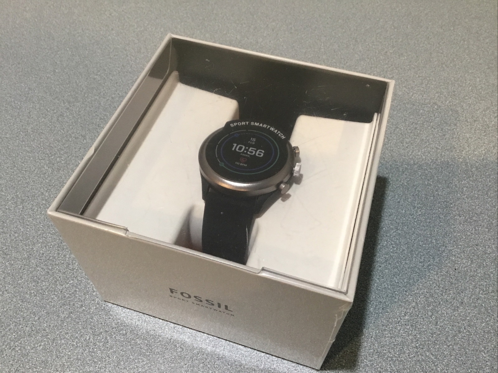 NEW FACTORY SEALED Fossil FTW4019 Sport Smartwatch 43mm Aluminum Black $275