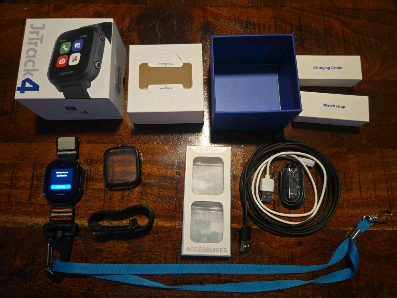 Cosmo Jr Track 4 SmartWatch-Phone 4 Kids & GPS Tracking w/Cosmo App. In Orig Box