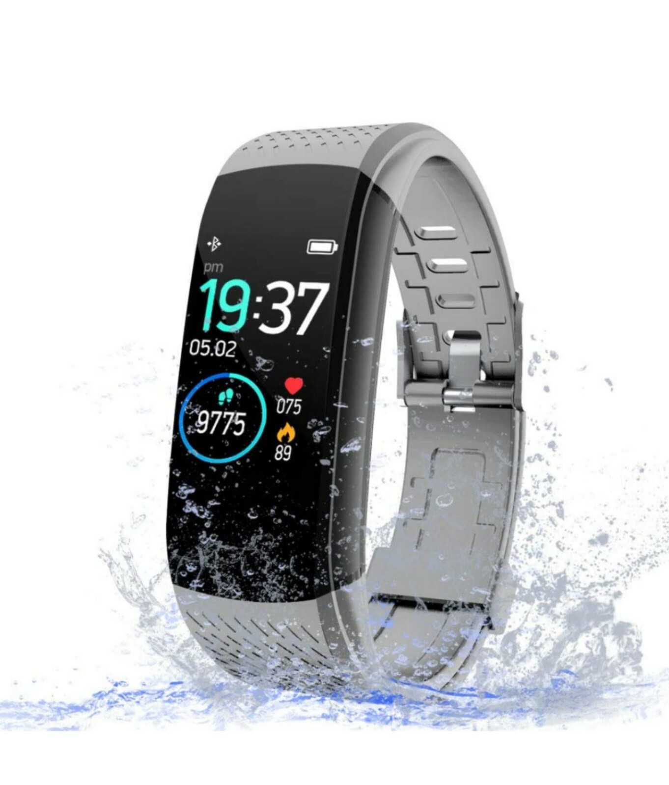 WalkerFit Fitness Tracker Heart Rate, Sleep Activity Monitor, Pedometer Gray #18