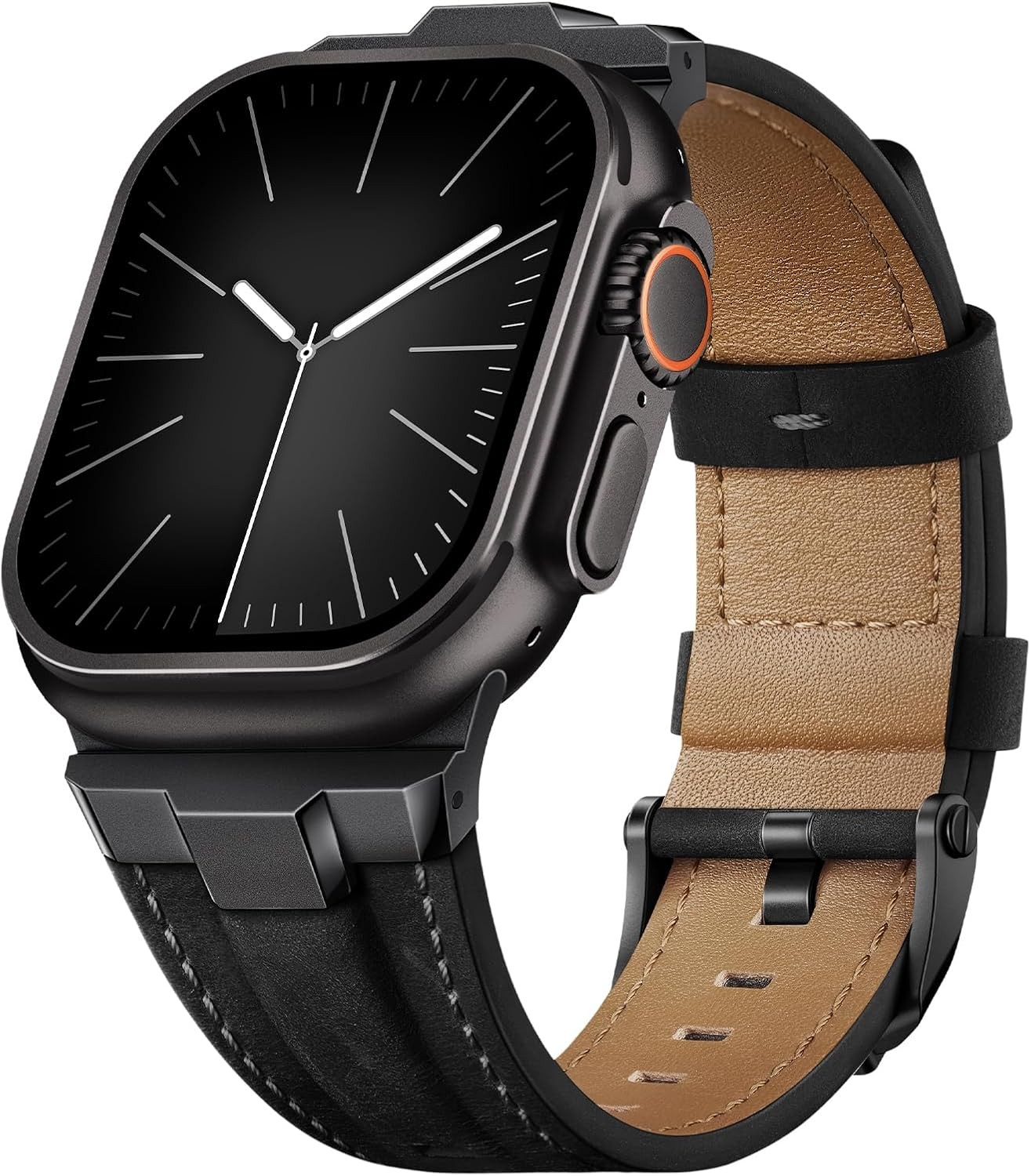 Genuine Leather Band for Apple Watch Ultra 49mm, 44mm, 46mm, 45mm, 42mm, 41mm