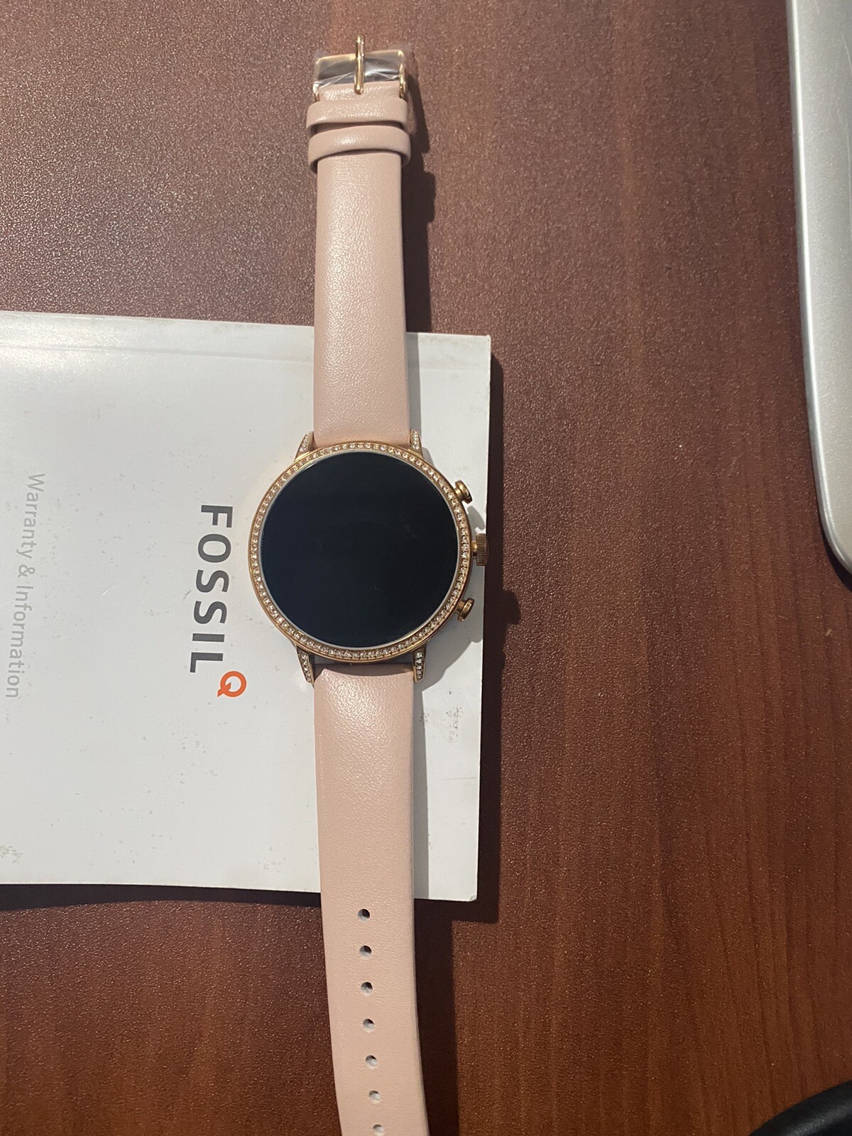 Fossil FTW6015P Gen 4 Digital Smartwatch Venture HR Blush Leather