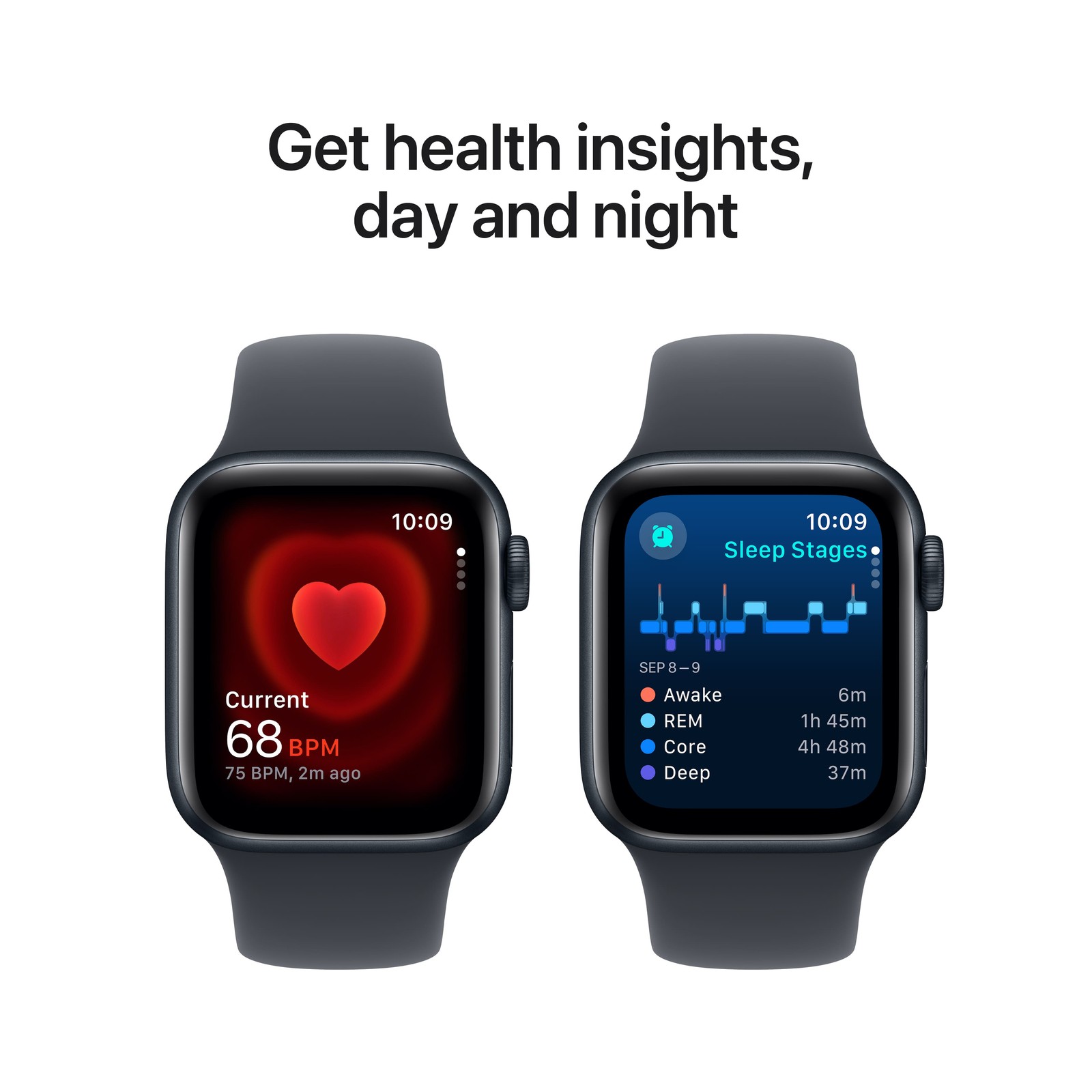 Apple Watch SE (2022) 2nd Gen 40mm A2722 (GPS Only, No Cellular) Midnight (Good)