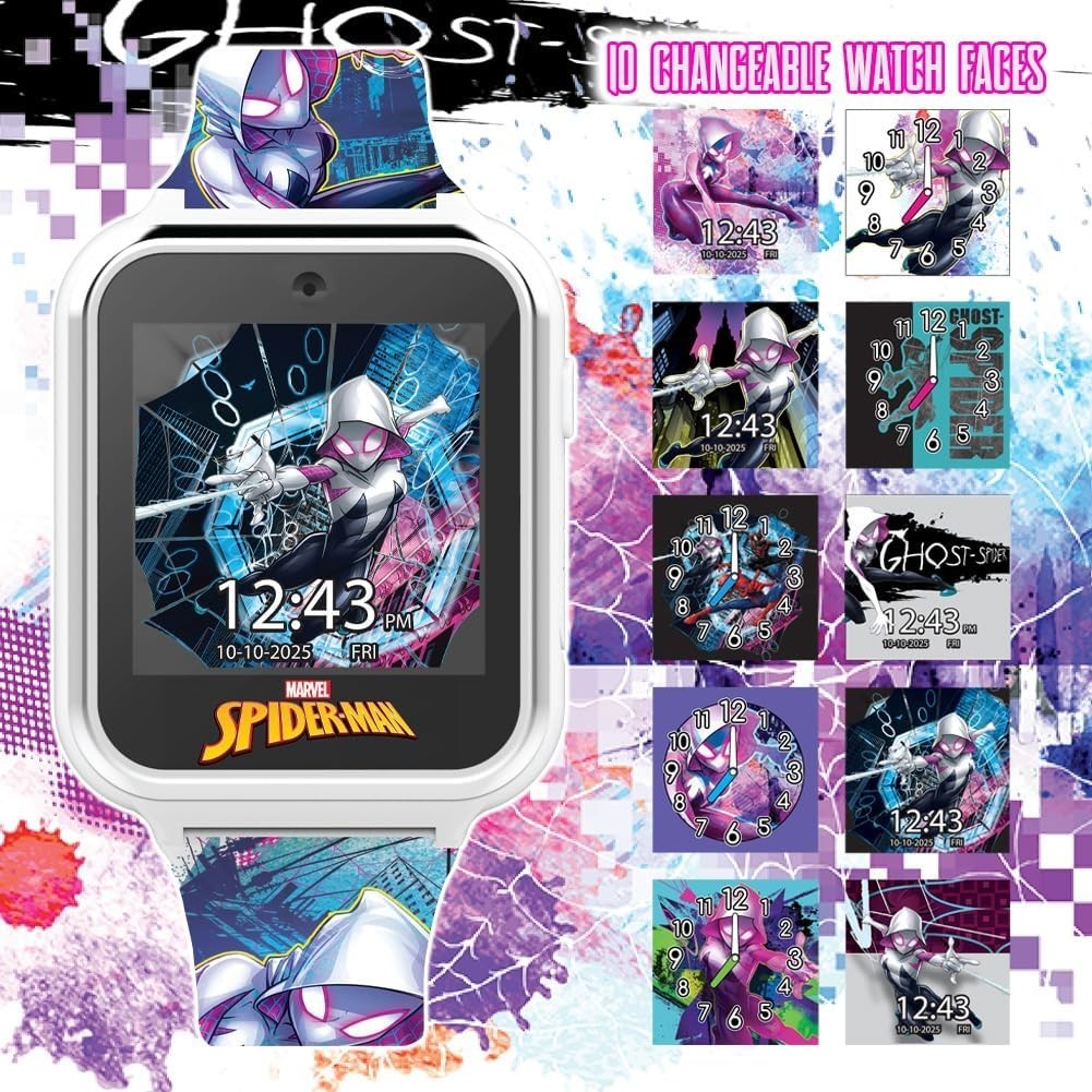 Spiderman Ghost Spider Kids Smartwatch – Fun Touchscreen for Boys & Girls