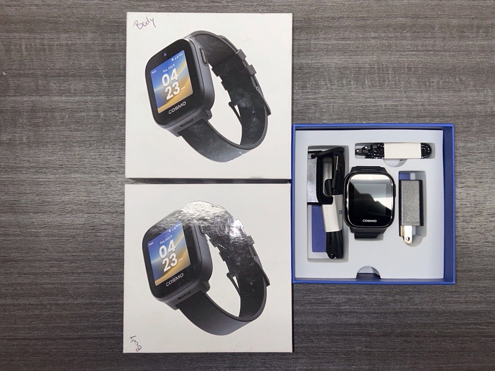 Lot Of 2 Cosmo JrTrack 5 Best Kids- Safe Smart Watch-Phone |Precision Real D655