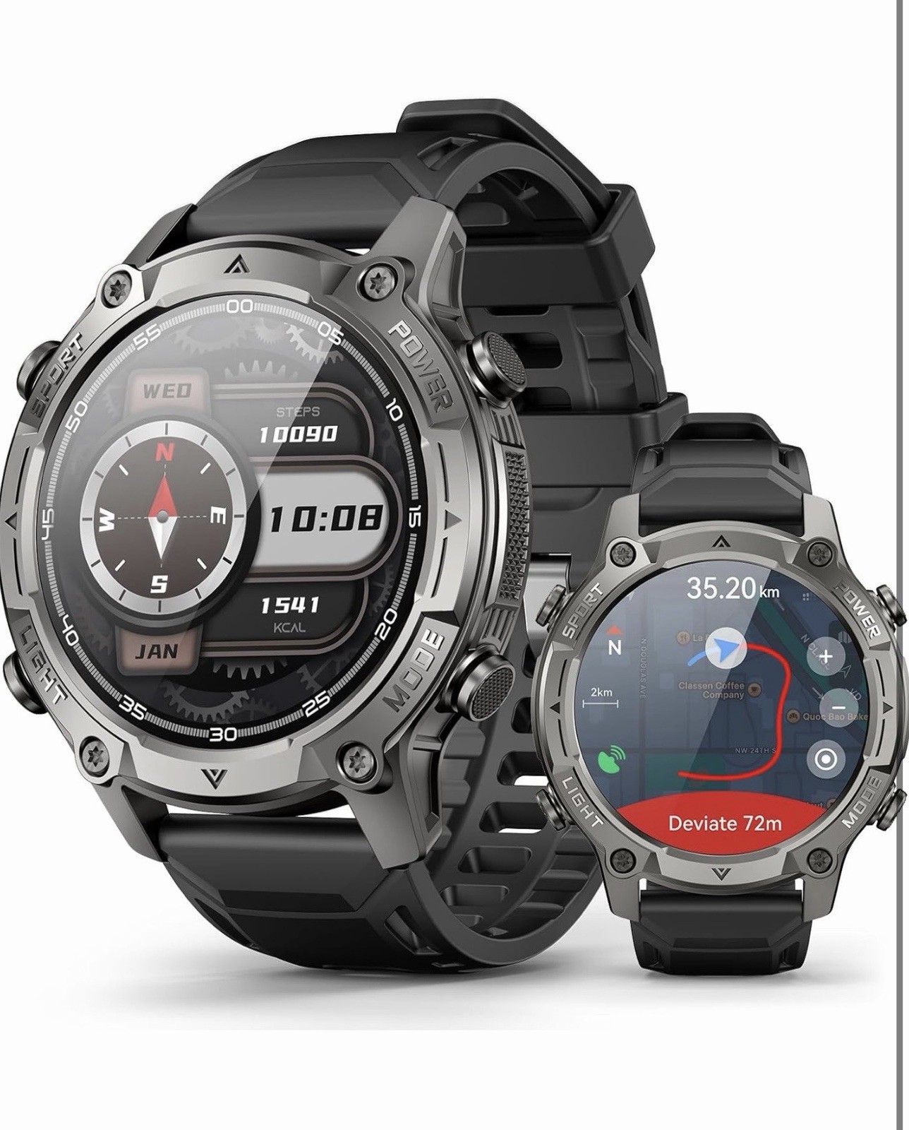 AI Smart Watch with Standalone GPS & Offline Maps
