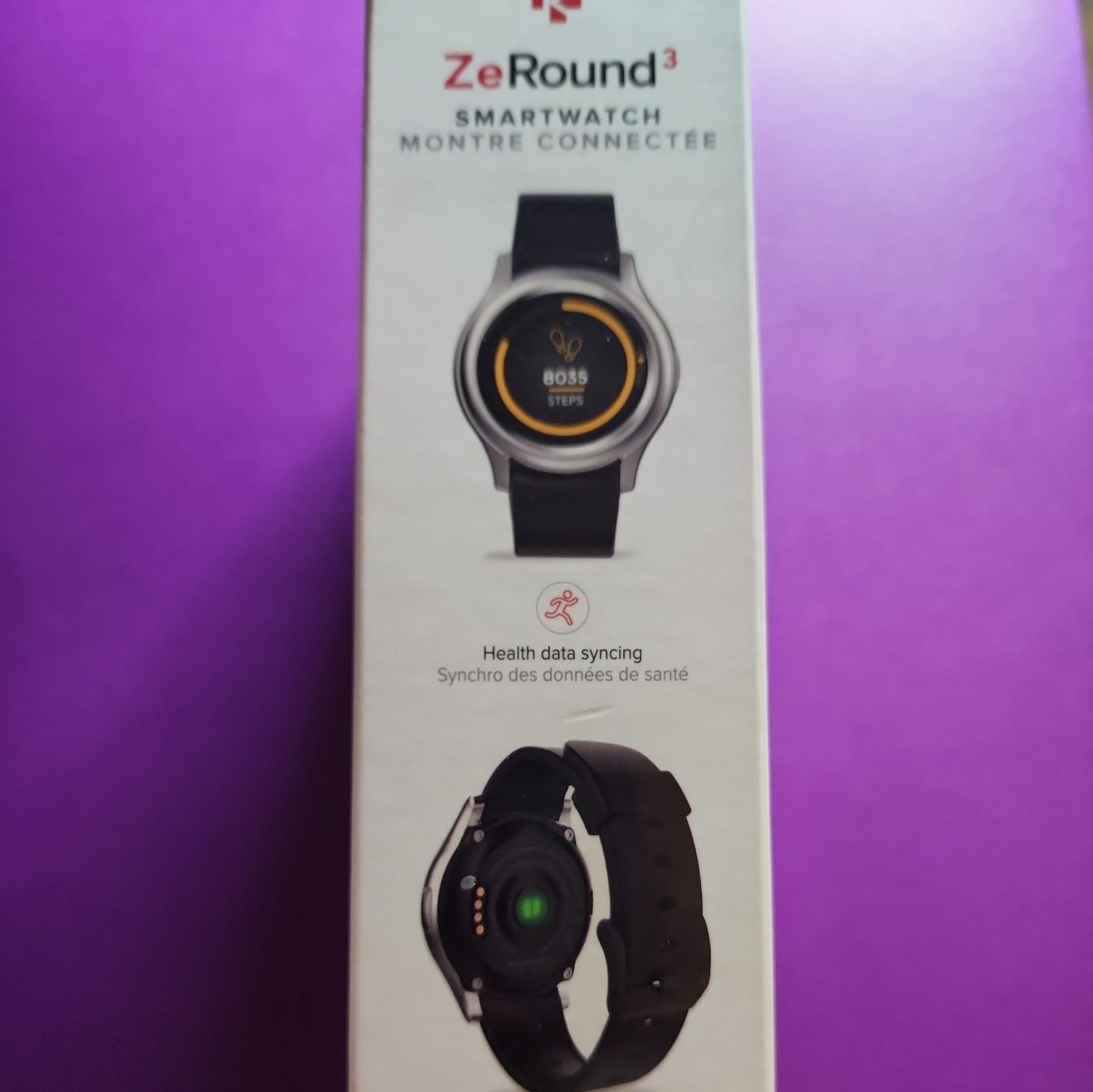 MYKRONOZ ZeRound3 Lite Smartwatch – Silver / Black New Open Box